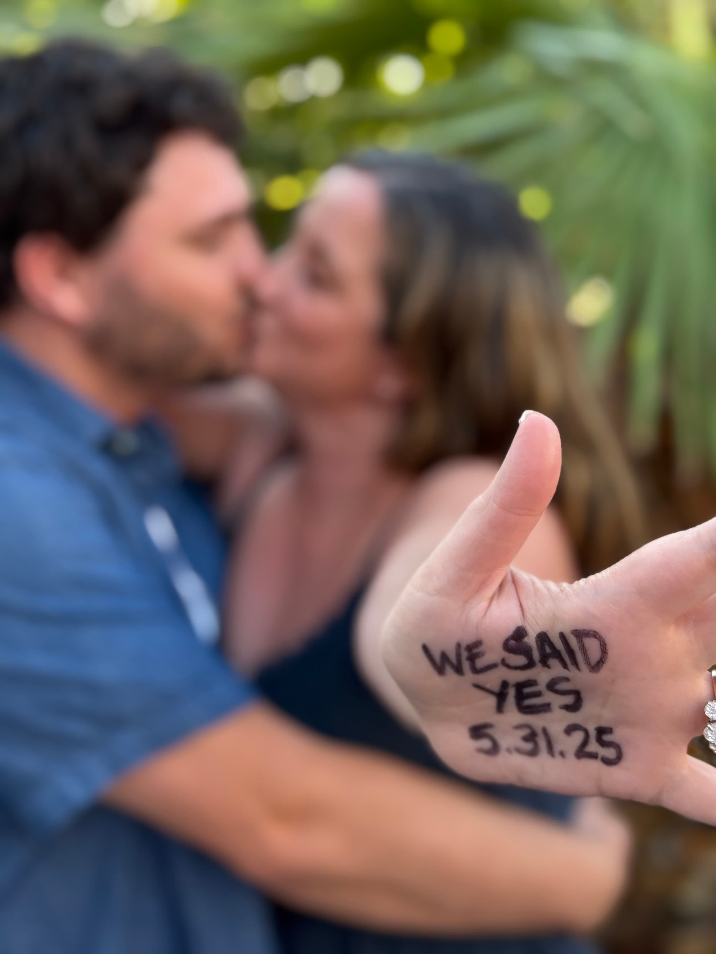 We Said Yes — engagement announcement